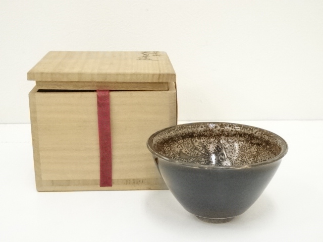 天目茶碗　保存箱　３８６ 道具 ] - 道具 古物 銀覆輪天目茶碗（保護箱） | ネットショップ